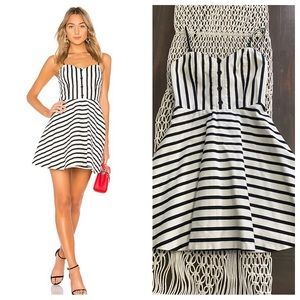 Alice + Olivia Nella striped button front dress